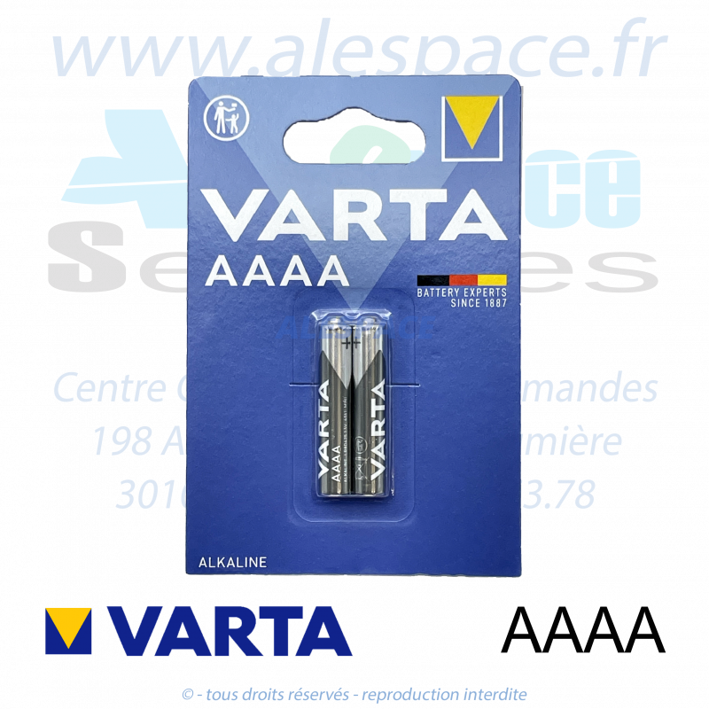 VARTA - AAAA LR8 - Pile alcaline - 1,5V - Blister x2 Piles - Photo 001 VARTA - AAAA LR8 - Pile alcaline - 1,5V - Blister x2 Piles - Photo 001