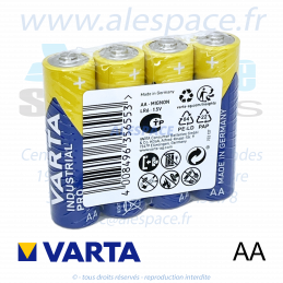VARTA INDUSTRIAL PRO - AA LR6 - Pile alcaline  - 1,5V - Blister x4 Piles - Photo 003