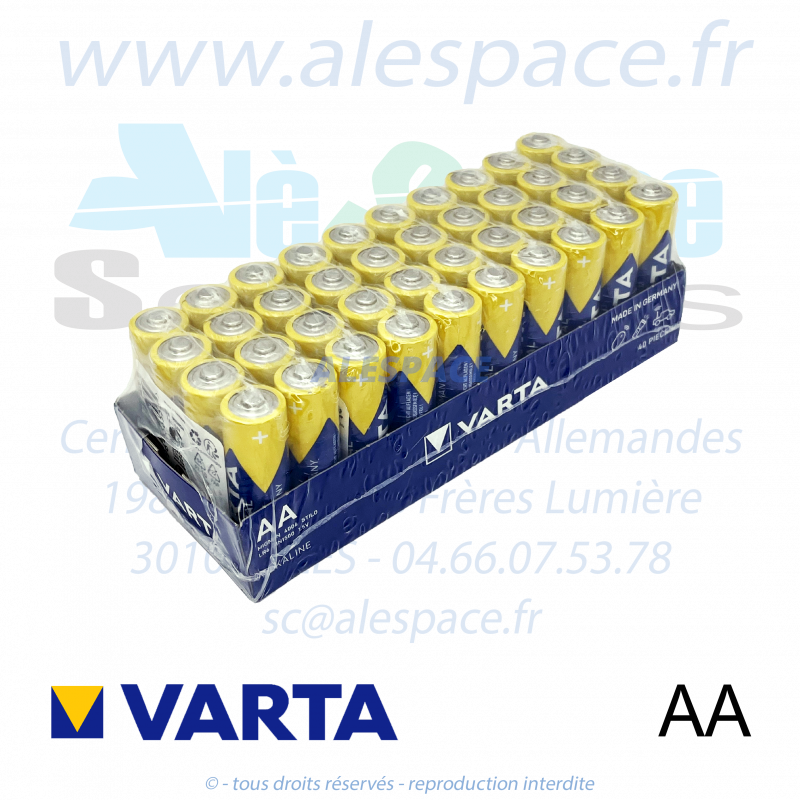 VARTA INDUSTRIAL PRO - AA LR6 - Pile alcaline - 1,5V - Blister x4 Piles - Photo 001 VARTA INDUSTRIAL PRO - AA LR6 - Pile alcaline - 1,5V - Blister x4 Piles - Photo 001