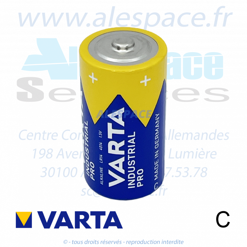 VARTA INDUSTRIAL PRO - C LR14 - Pile alcaline - 1,5V - Photo 001 VARTA INDUSTRIAL PRO - C LR14 - Pile alcaline - 1,5V - Photo 001