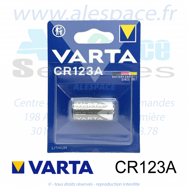 VARTA LITHIUM - CR123A - Pile Lithium - 3V - Photo 001 VARTA LITHIUM - CR123A - Pile Lithium - 3V - Photo 001