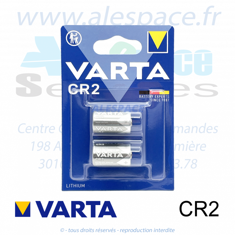 VARTA LITHIUM - CR2 - Pile Lithium - 3V - Blister x2 Piles - Photo 001 VARTA LITHIUM - CR2 - Pile Lithium - 3V - Blister x2 Piles - Photo 001