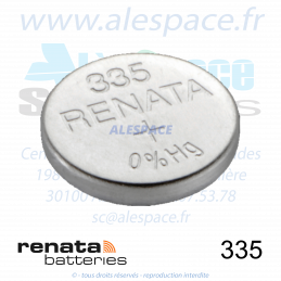 RENATA 335 MP - SR512SW - Pile de montre 1,55V - Blister x10 Piles - Photo 002