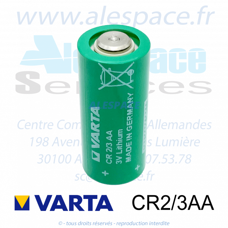 VARTA PRIMARY LITHIUM - CR2/3AA - Pile Lithium - 3V - Photo 001 VARTA PRIMARY LITHIUM - CR2/3AA - Pile Lithium - 3V - Photo 001